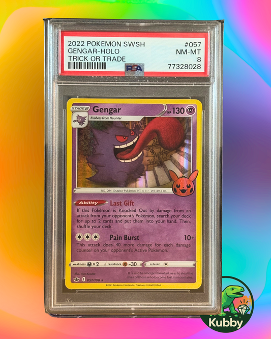 Gengar Holo “Trick or Trade” SWSH NM 8