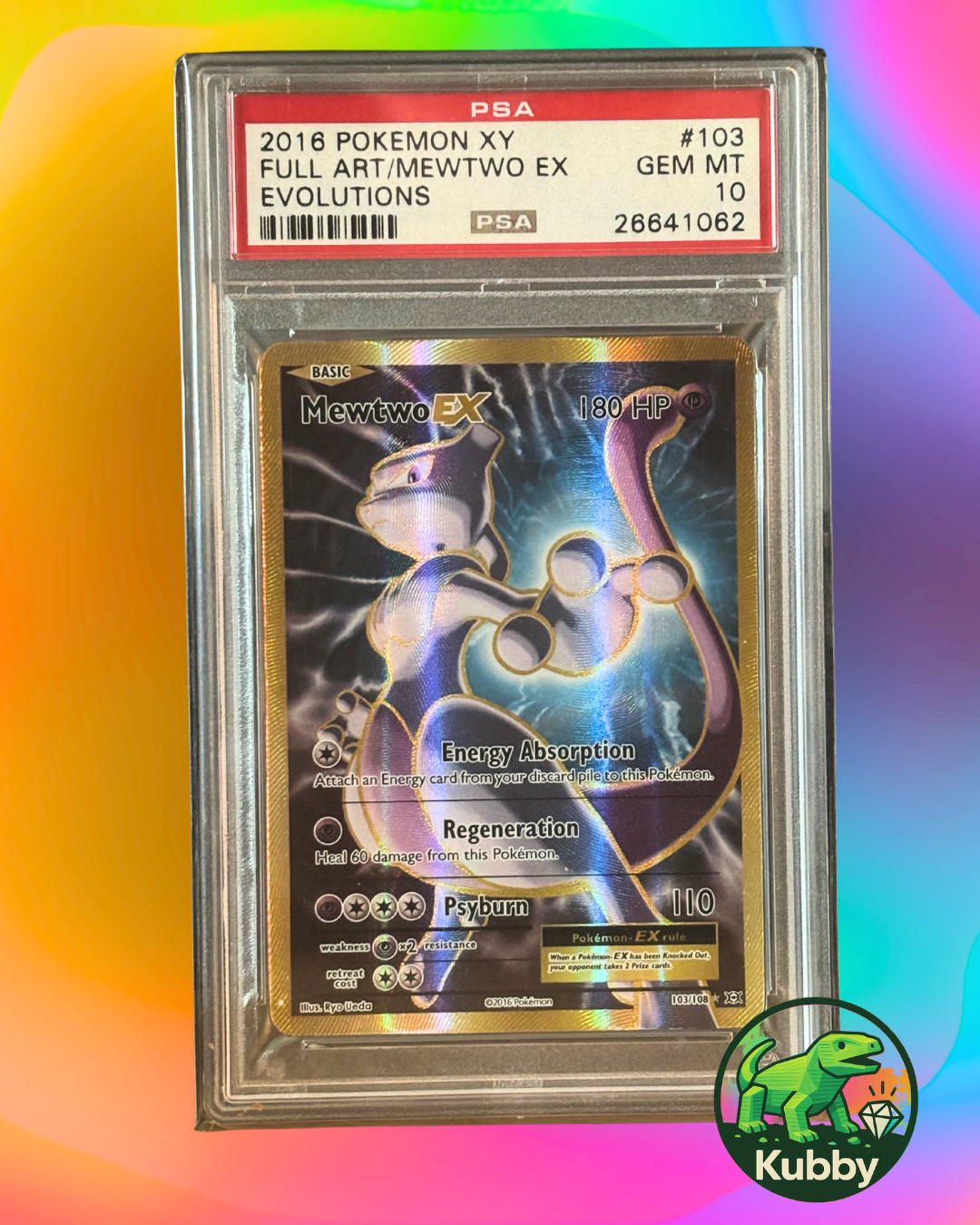 Mewtwo EX Full Art GEM MT 10